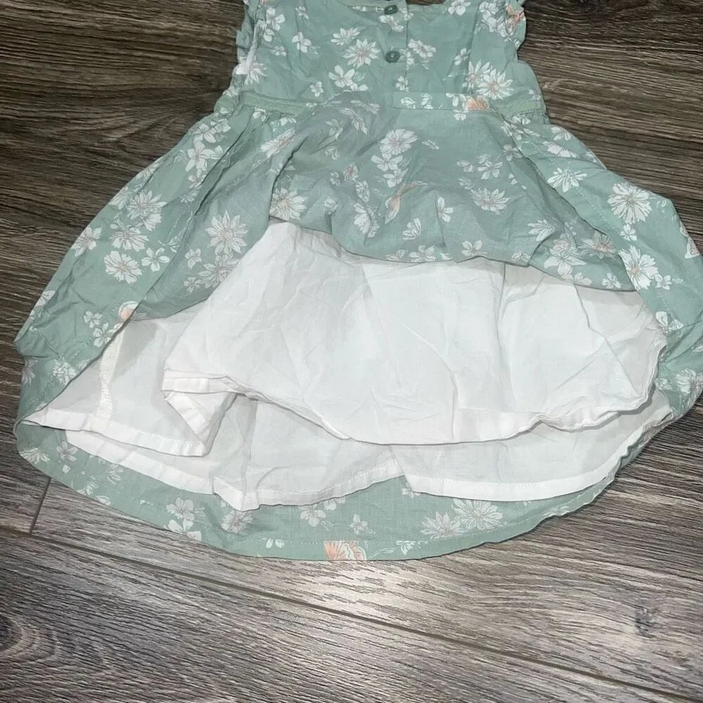 🏈 Baby B'gosh Green Summer Dress